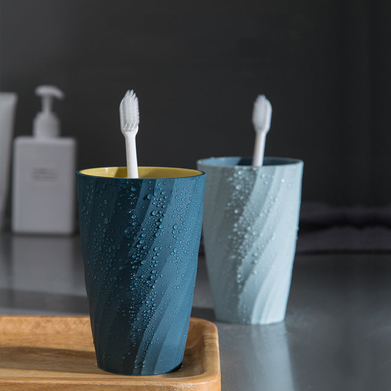 Simple Wash Cup Portable Household Brushing Cup Mouthwash Tooth Bucket Cute Set a Pair Of Couples Mouthwash Cup