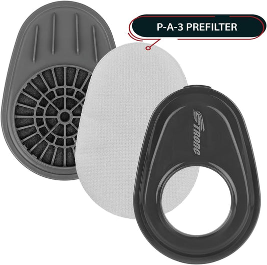 Parcil Distribution P-A-3 Replacement Pre-Filter Set - Replacement Dust Filters for PD-101 and T-61 Respirator Masks (Pack of 10)