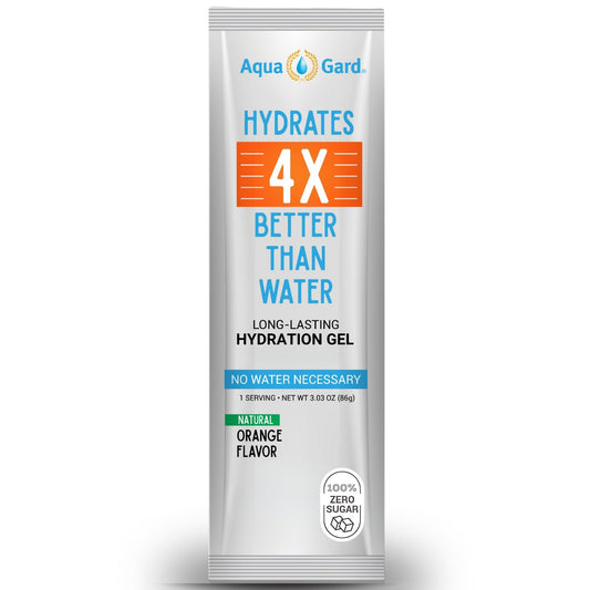 Aqua-Gard Marathon Hydration Gel – Zero Sugar Running Gels for Runners & Cyclists – Instant Hydration Packets – No Water Needed Energy Gel – Gifts for Runners