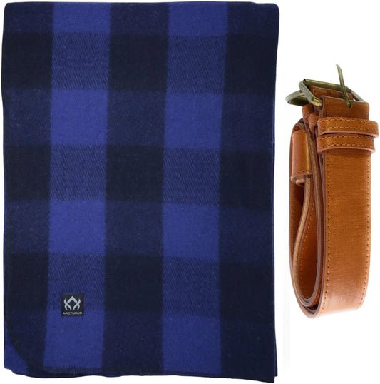 Arcturus Blue Buffalo Wool Blanket and Carry Straps Bundle