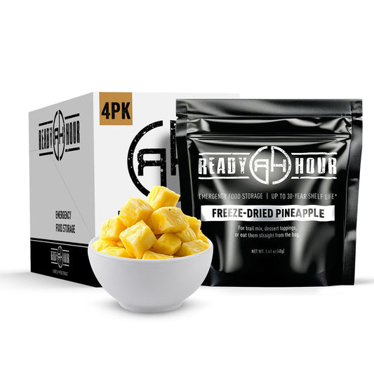 Ready Hour Freeze-Dried Corn Case Pack – Emergency Food, Long-Term Storage, Bulk Vegetables, Shelf-Stable Survival Supplies, Prepper Pantry Essential– 48 Servings (6 Pouches)