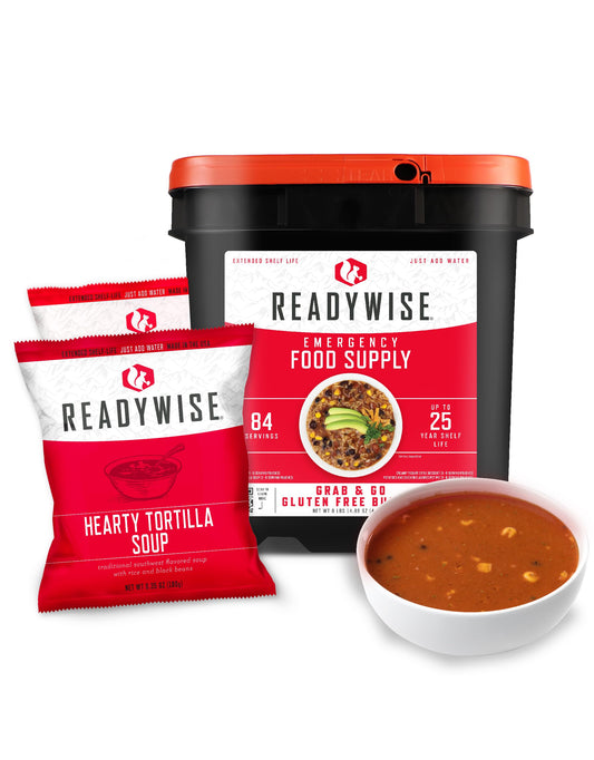ReadyWise Emergency Food Supply - 120 Servings Favorites Sample Bucket, Survival Food Kit, Freeze Dried Prepper Food & Dehydrated Meals for Camping Essentials & Backpacking, up to 25 Year Shelf Life