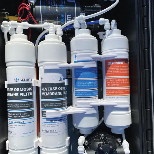 Uzima Z-RO Portable Reverse Osmosis System: Most Effective Water Filtration System, Removes More Than Any Other Filter, Lightweight, Powerful, Portable Watermaker for Desalination and Decontamination