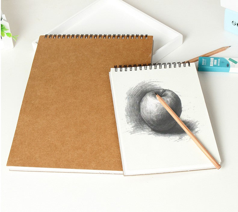 Brief kraft paper sketch book A4 professional art coil sketch book