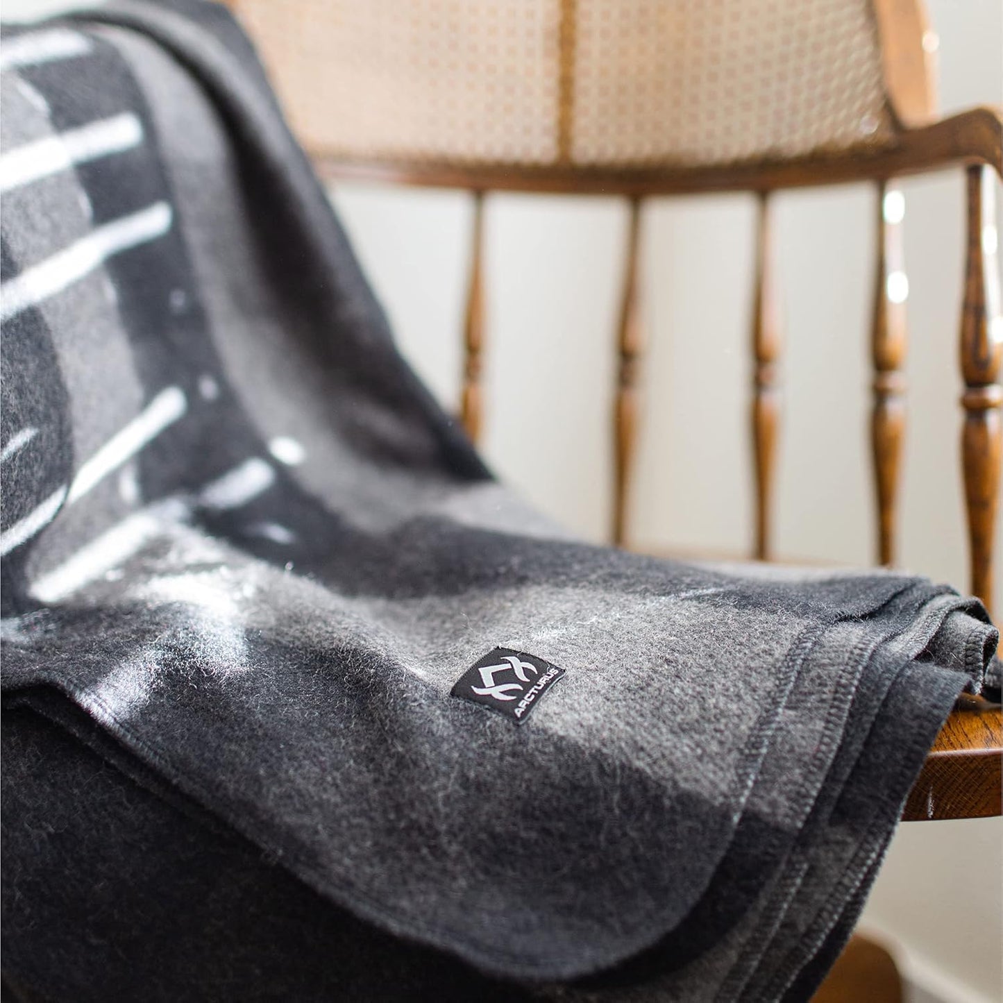 Arcturus Gray Buffalo Wool Blanket and Carry Straps Bundle