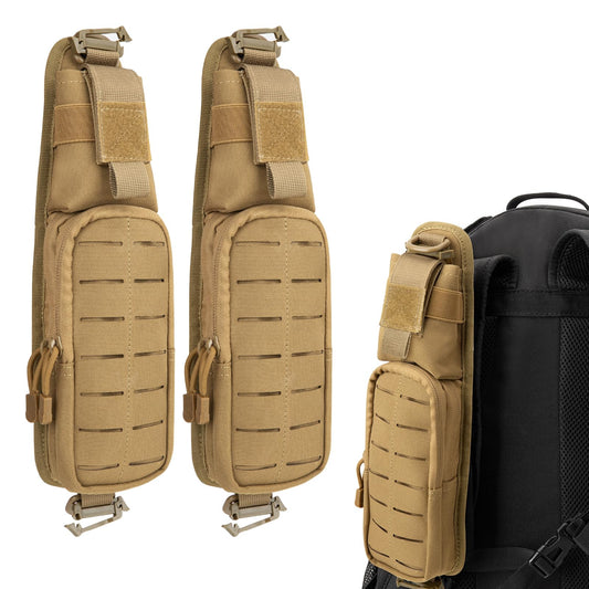 Jueachy Strap Shoulder Molle Accessories Pouch: Tactical Backpack Pocket Attachment Storage Phone Flashlight EDC