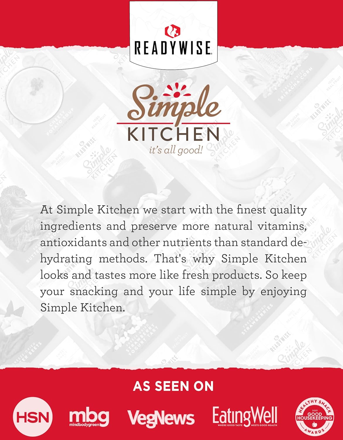 ReadyWise Simple Kitchen Freeze-Dried Fruits Bundle - Strawberries (18 Servings), Raspberries (22 Servings), Blueberries (28 Servings), MRE, Emergency Food Supply, Canned Fruits, Vegan, Gluten Free,