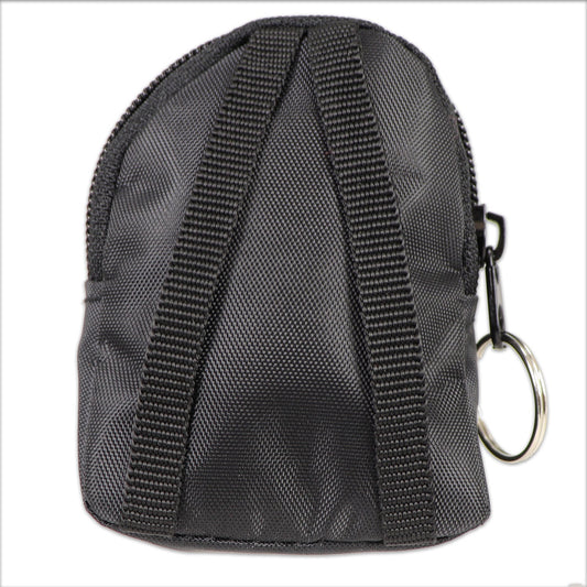 CPR Black Beltloop Keychain Backpack with Faceshield, Gloves, and Cleansing Wipes