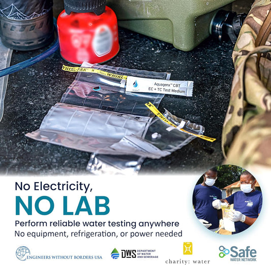 Define Water Test Kit - Detects Most Probable Number of E. coli & Total Coliform - No Lab Required - Home, Well, Tap & Freshwater Testing (100 Pack)