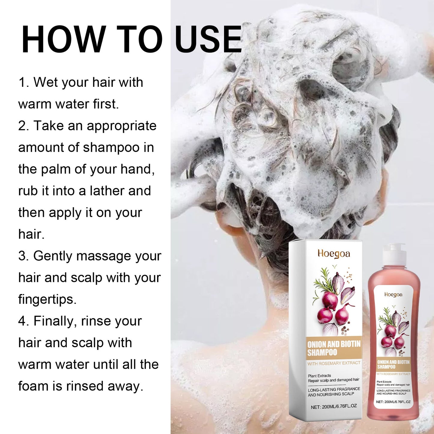 Shampoo Scalp Cleansing Care Fluffy Strong Hair Moisturizing Soft Light Smooth Hair Shampoo