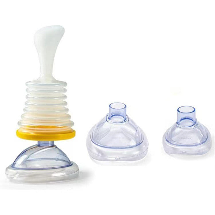 Respiratory trainer suffocation first aid mask artificial heart and lung Choking Emergency Device