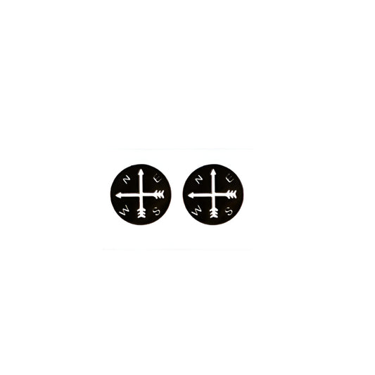 Compass Stud Earrings