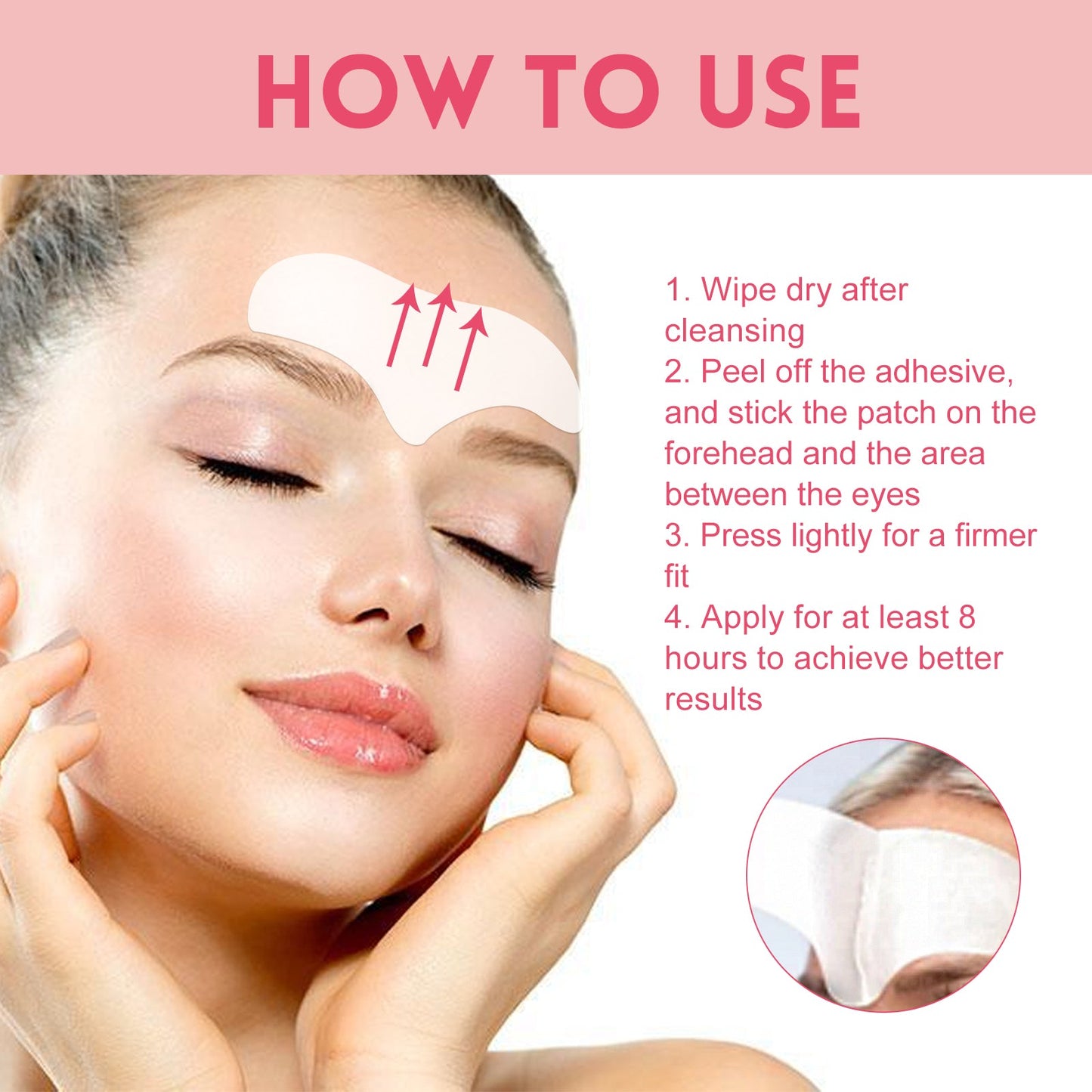 Forehead Interocular Wrinkles Patch Smooths And Tights Forehead Wrinkles Light Fine Lines Swordeight Forehead Lines