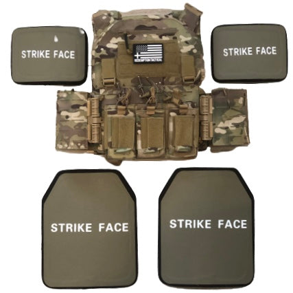 Redemption Tactical Crusader 2.0® l St. Michael FULL ARMOR KIT COMBO PACKAGE with Crusader 2.0 +IFAK Medical Kit + LEVEL IV (2) 10x12 Front/Back Plates (2) 6x6 Side Plates (Level IV Ceramic)