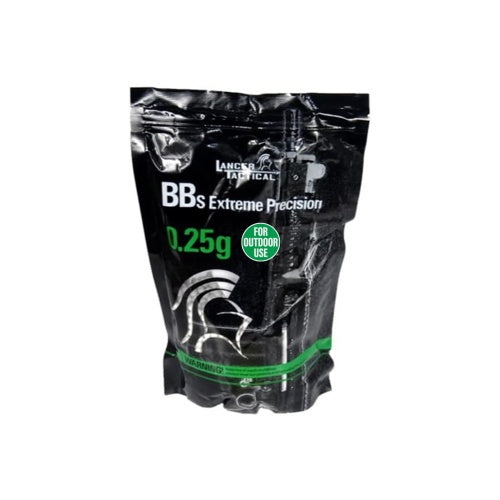 Lancer Tactical 4000 Round 0.25g Seamless Outdoor Airsoft BBs (Color: White)