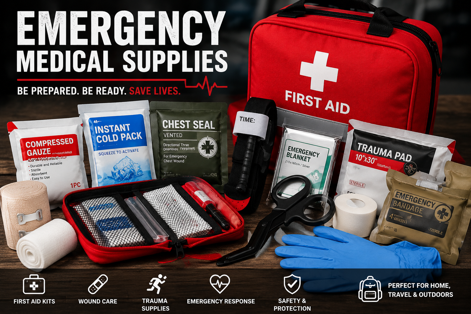 Emergency Supplies First Aid Kits & Trauma Kits