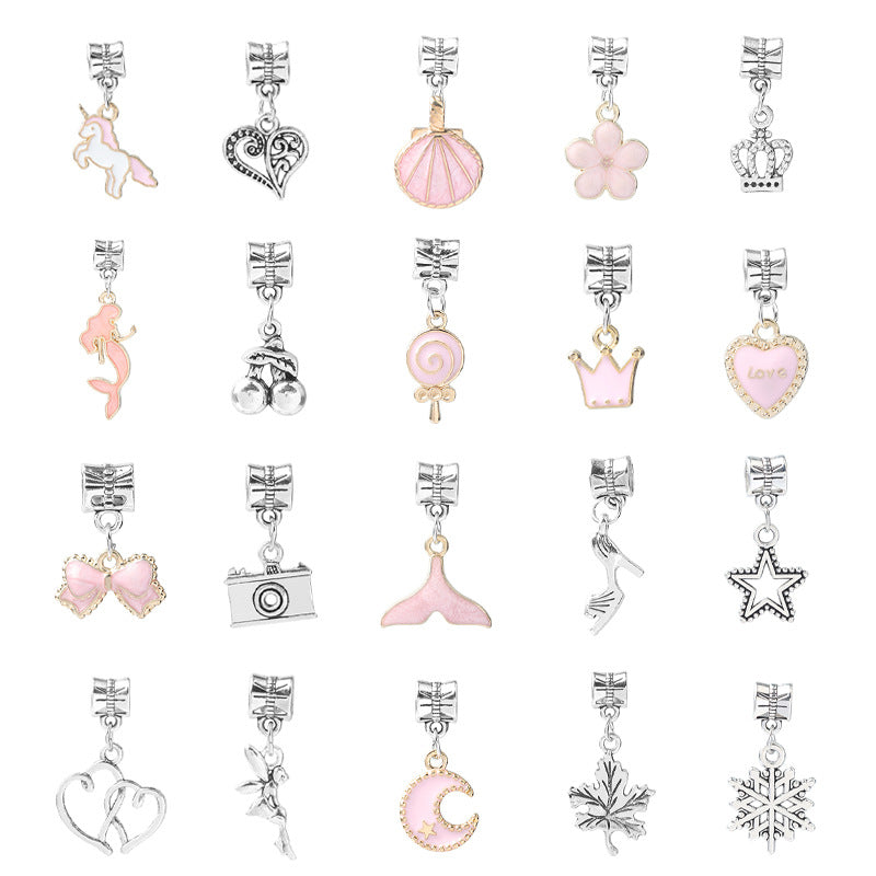 Cartoon Pink Set DIY Handmade Jewelry Children's Bracelet Women's Exquisite Gift Box Gift Bracelet