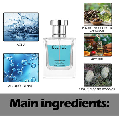 Glamor Perfume, Refreshing Mild Not Pungent Long - Lasting Fragrance Natural Fragrance Dating Niche Perfume