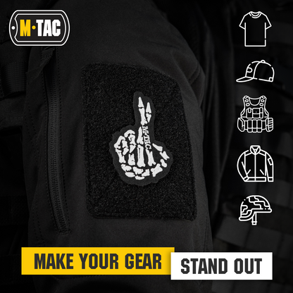 M-Tac GITD Patch Crossed Fingers (Embroidered)