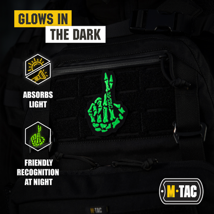 M-Tac GITD Patch Crossed Fingers (Embroidered)