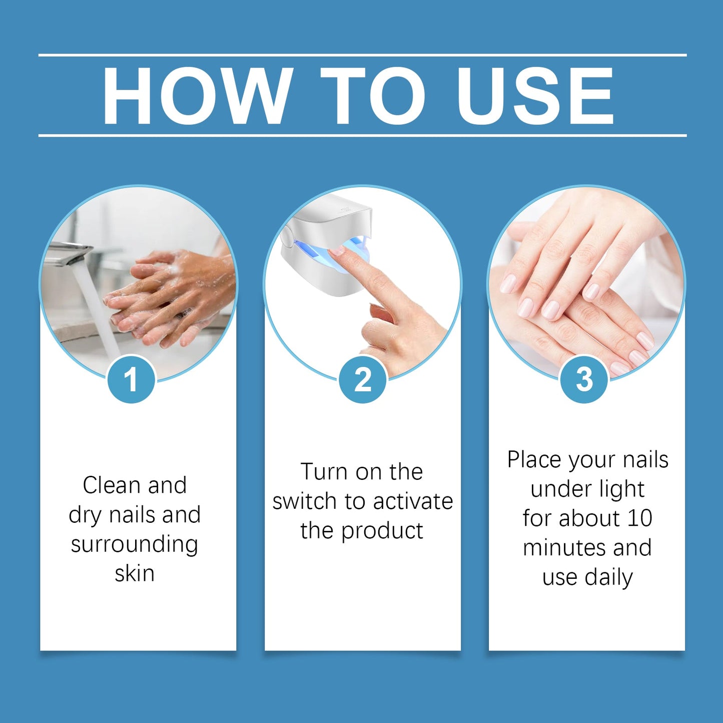 Nail Repair Instrument Gently Repair Damaged Nails On The Edge Of Fingers, Manicure Maintenance, Cleaning And Polishing Nail Surface Care Instrument