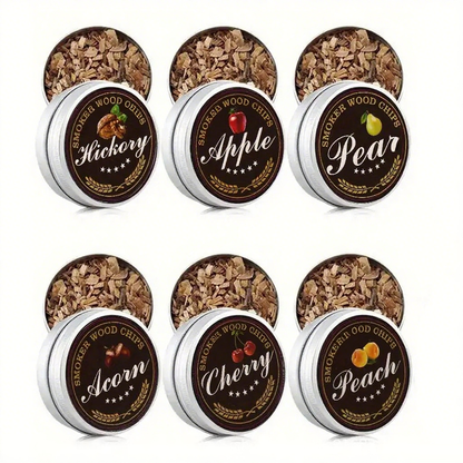 Cocktail Smoking Wood Chips 6 Types of Smoked Wood Flavors Bourbon Whiskey Gift for Father/Husband/Men