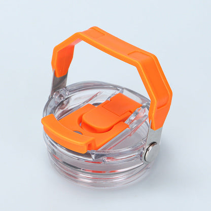 Reusable 30oz Straw Lid - BPA-free, flip cover, dishwasher safe, leak/spill-proof. Stanley tumbler accessory.