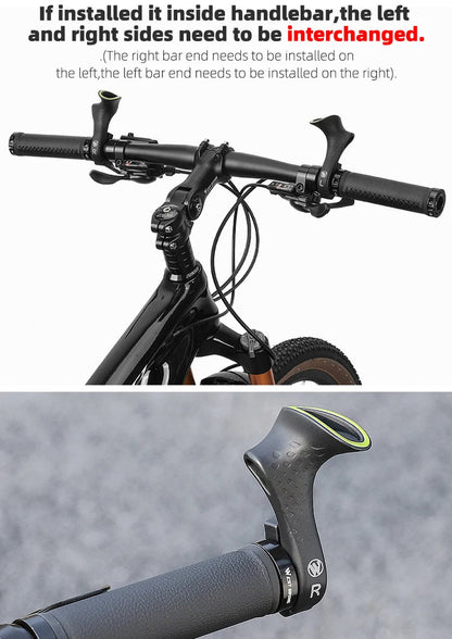Ergonomic Design MTB Bicycle Road Gravel Mountain Bike Handlebar Bar Ends Gravel Bike Accessories Bike Grips