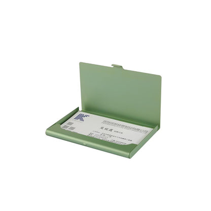 Creative business card case stainless steel Aluminum Holder Metal Box Cover Credit Men business card holder card metal Wallet