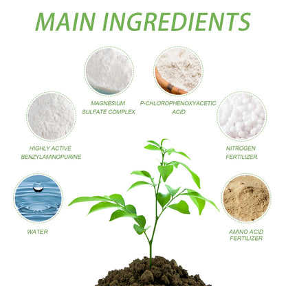 Plant Nutrient, Flower Pot Lawn Green Leaf Plant Fertilizer Root Growth Nutrient
