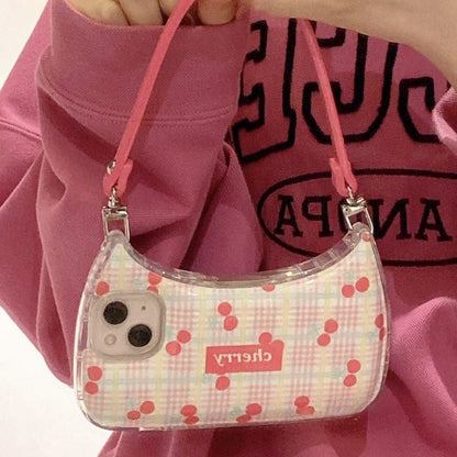 Portable Crescent Bag Apple 14 Phone Case iPhone 13pro Max Full Package 12/11/Plus Soft Cover