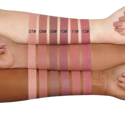 HANDAIYAN Popular Matte Matte Velvet 12 Colors Lip Gloss Liquid Lipstick Lip Glaze