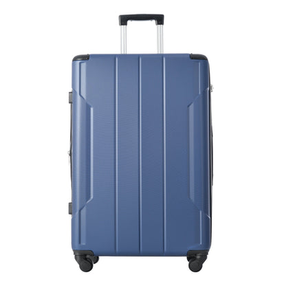 Hardshell Luggage Spinner Suitcase with TSA Lock Lightweight Expandable 24'' (Single Luggage) Blue + ABS + 24 Inch