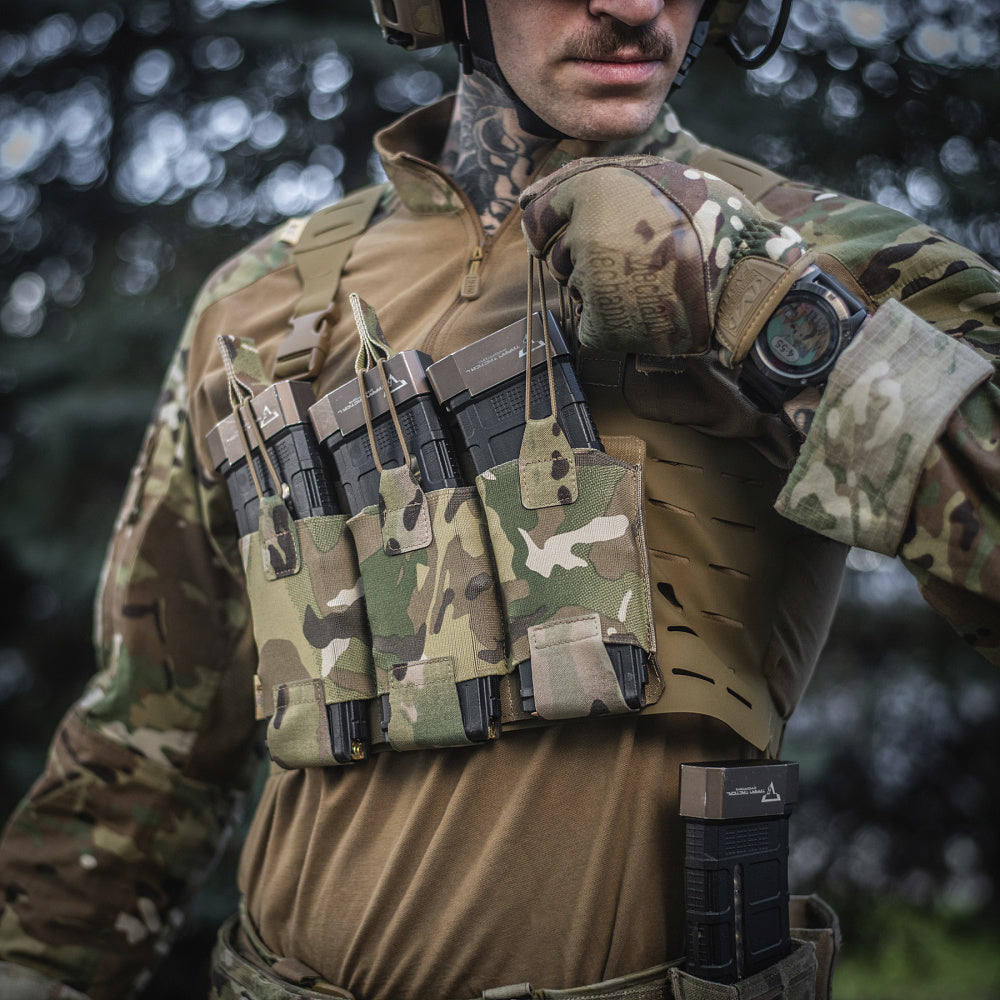 M-Tac Elastic Triple Mag Pouch Elite Laser Cut