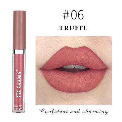 Fit Colors Matte Non Stick Cup Lip Gloss Fog Face Velvet Thin Tube Liquid Lipstick