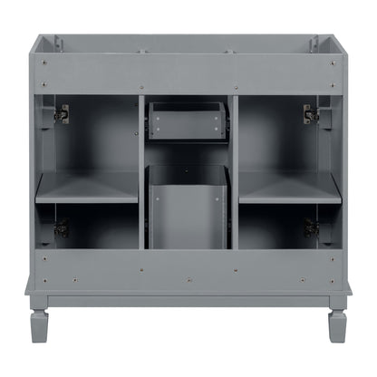 36'' Bathroom Vanity without Top Sink Cabinet only Modern Bathroom Storage Cabinet with 2 Soft Closing Doors and 2 Drawers