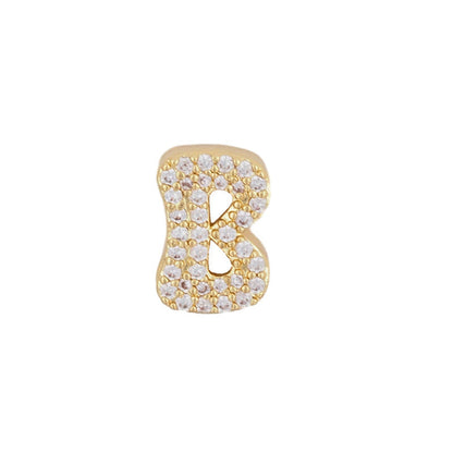 Fashion English 26 letter single pendant gold DIY bracelet necklace accessories
