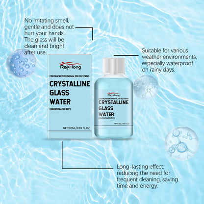 Car Coated Crystal Glass Water, Car Decontamination Wiper Clean Water Four Seasons Universal Rain Glass Water