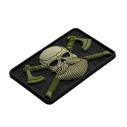 M-Tac Bearded Skull with Axes 3D PVC