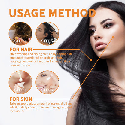 Pumpkin Seed Oil Moisturizes And Repair Hair Root, Firming Hair, Smoothing And Strengthening Hair Care Essential Oil