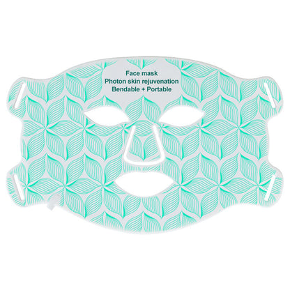 Skin rejuvenating facial mask LED household silicone beauty mask eight color photon spectrum silicone large row lamp