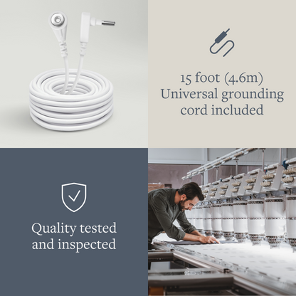 GroundLuxe Luxury Grounding Pillowcase (Organic Cotton)