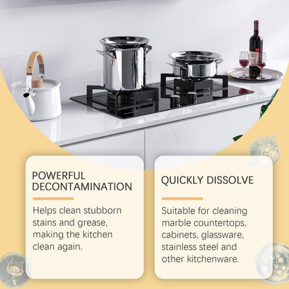 Kitchen Grease Cleaner Kitchen Cookware Cooktop Range Hood Oil And Stain Remover