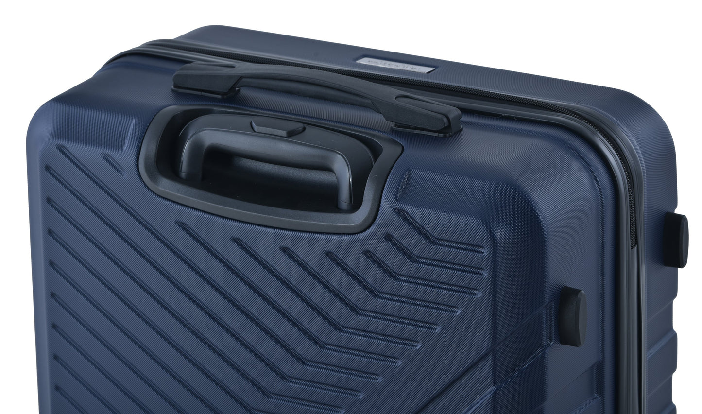 3 Piece Luggage Sets ABS Lightweight Suitcase with Two Hooks, Spinner Wheels, TSA Lock, (20/24/28) Navy