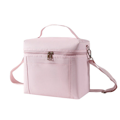 Women's lunch bag. Light, insulated, leak - proof, waterproof. Adjustable strap, reusable, for work, picnic, travel.