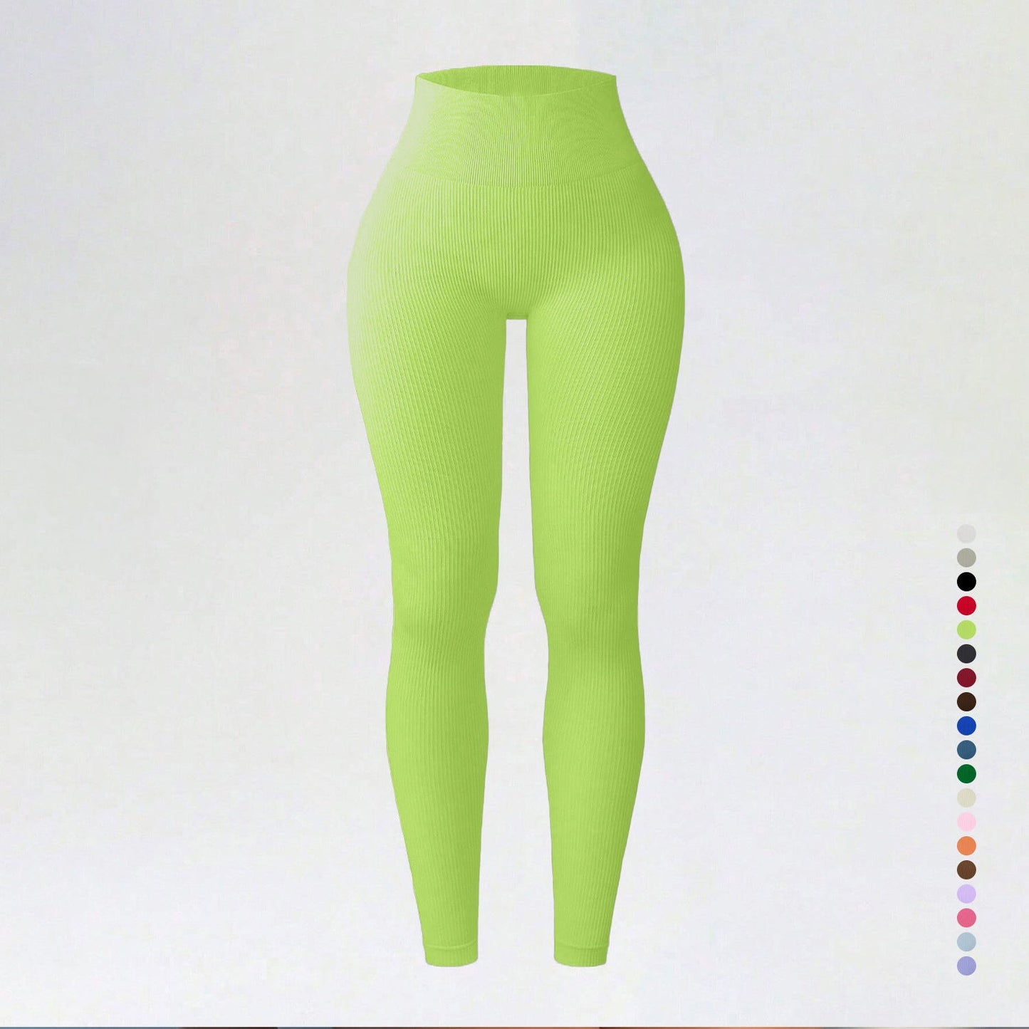 Threaded autumn and winter yoga pants seamless fitness pants high waisted sports yoga clothes leggings