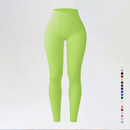 Threaded autumn and winter yoga pants seamless fitness pants high waisted sports yoga clothes leggings