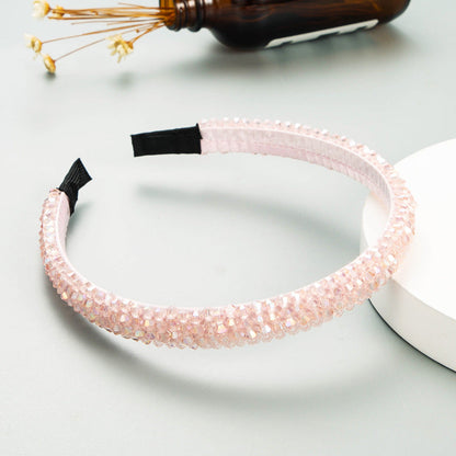 Fish Line Braided String Crystal Hair Band Korean Temperament Senior Sense Wash Face Headband