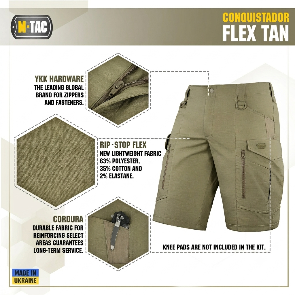 M-Tac Tactical Shorts Conquistador Flex