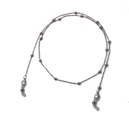 Bead metal glasses chain mask chain women's sunglasses chain accessories non-slip dual use
